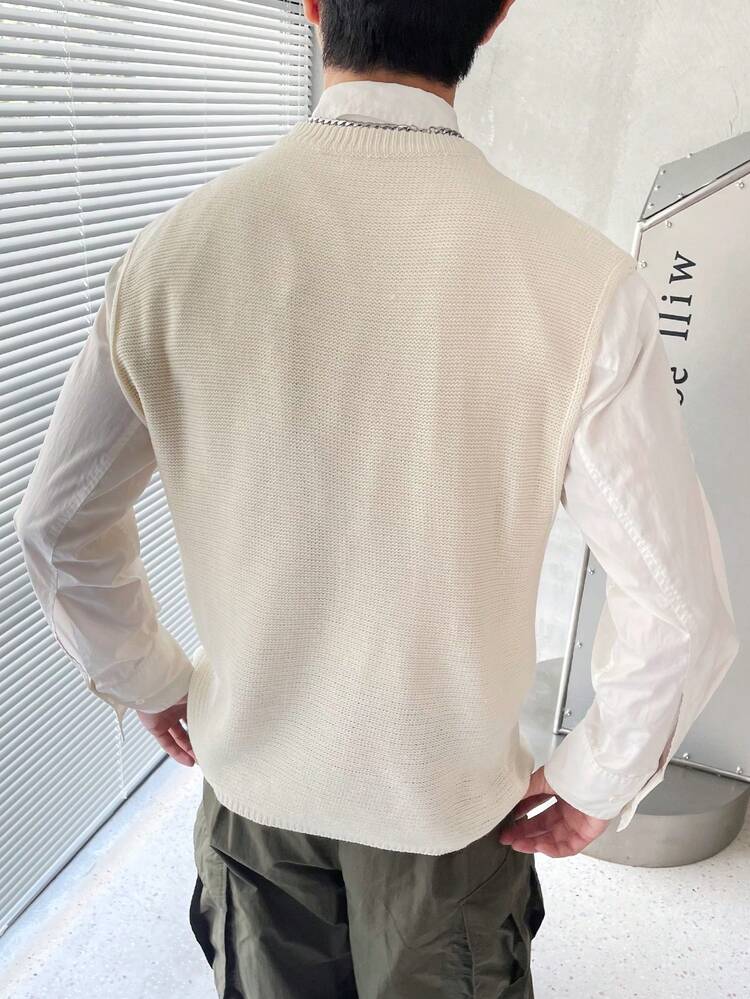 Men's Round Neck Sweater Vest