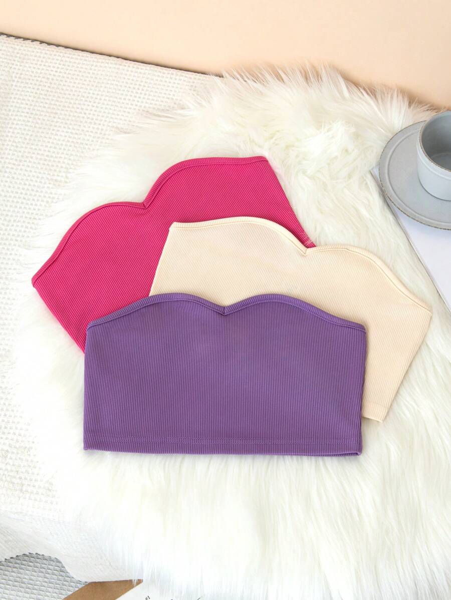 Cô gái Tween 3pcs Quây Bộ áo ngực - Nhiều màu - Xem 1