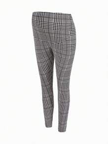 SHEIN 3入組孕婦格紋高腰打底褲 - 彩色 - 查看 9