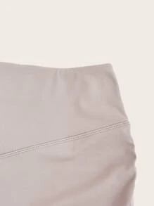 VARSITIE Thể thao Yoga Cơ bản Scrunch Butt Với Legging - Xám - Xem 6