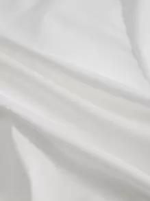 Ontre White Drop Shoulder Shirt With Unique Design - White - View 4