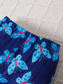 3pcs/set Baby Girls' Flower Patterned Pants