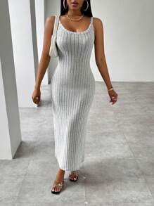 INAWLY Vestido - Gris Claro - Ver 1