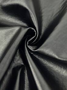 SHEIN Unity Vá lại Chất vải Túi nghiêng Dây kéo Khép kín Áo vest - màu đen - Xem 6
