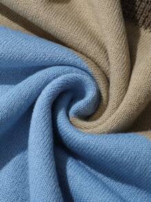 Manfinity Homme 男士拼色針織毛衣 - 彩色 - 查看 4