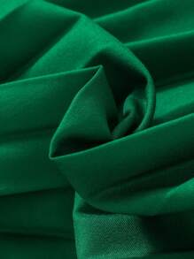 Elladie kids Young Girl Ruffle Trim Pleated Hem Belted Dress Summer Holiday - Green - View 3