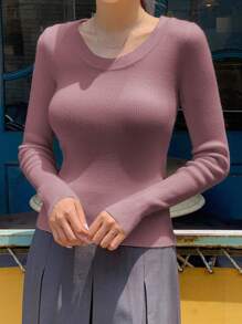 DAZY 1 件女士商务休闲套头衫，秋季新品，秋季女装