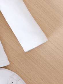 SHEIN Bé gái Thục nữ
淑女 Công chúa In thư Dài Áo thun , 2 cái/bộ Đối với Mùa thu Và Mùa Đông - Nhiều màu - Xem 6