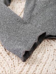 SHEIN 幼兒女童純色長袖t卹,適用於秋冬季 - 彩色 - 查看 5