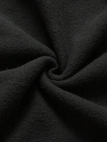 SHEIN EZwear Slogan In Hoodie - màu đen - Xem 6