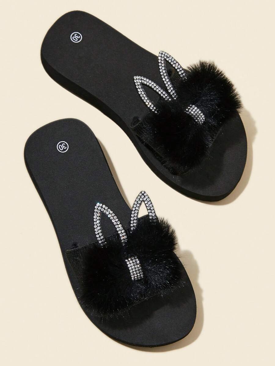 女童時尚透氣露趾涼鞋,輕盈舒適防滑涼鞋室內戶外,春季和夏季 - 黑色 - 查看 1