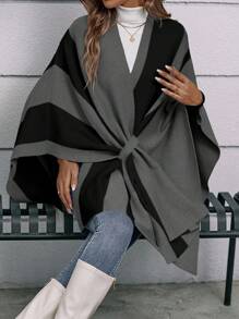 EMERY ROSE Fashionable Women's Cardigan,Long Sleeve Tops - Dark Grey - View 4