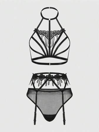 Fairycore Ladies Sexy Lace Lingerie Set