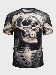 Manfinity LEGND Nam Sọ Dập nổi Ngắn tay Áo thun - Nhiều màu - Xem 1