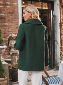 Aveloria Lapel Neck Double Breasted Overcoat Fall Cloth For Women