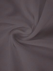 SHEIN Unity Của phụ nữ Tay áo loe Xù Áo liền quần chặt - Xám - Xem 5