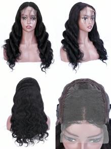 Human Hair Body Wave Transparent Lace Front Wigs Pre-Plucked with Baby Hair Body Wave 4x4 Lace Closure Wigs for - Natural Black - View 4