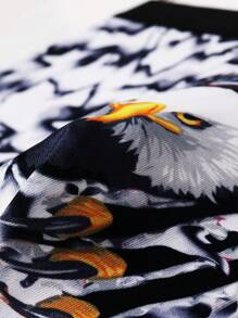 Men Eagle & Flag Print Boxer Brief - Multicolor - View 8