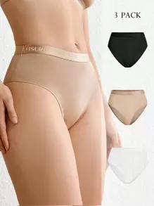 Ocili Leisure 3pack Letter Graphic Tape Waist Brief - Multicolor - View 4