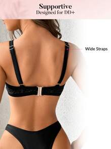 Swim DD+ Top bikini unicolor - Negro - Ver 2