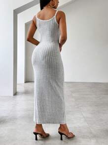 INAWLY Vestido - Gris Claro - Ver 2