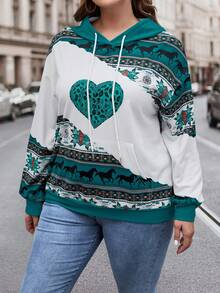 SHEIN LUNE Sudadera De Gran Tamaño - Multicolor - Ver 6