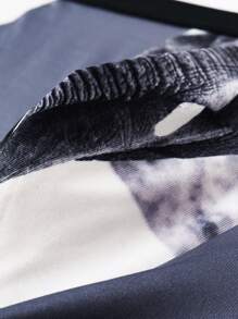 Funny Cute Mens Grey Elephant Animal Print Knitted Fabric Medium Stretch Boxer Trunks - Grey - View 8