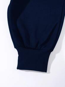 Men's Cartoon Print Drawstring Sweatpants - Royal Blue - View 4