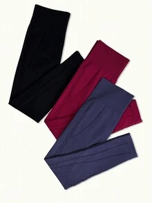 Seamless High-elasticity Athletic Leggings - Multicolor - View 3