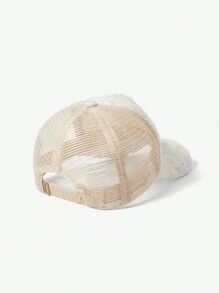 SHEIN SXY 亮片裝飾棒球帽 - 米色 - 查看 7