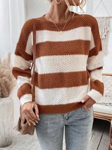 SHEIN Essnce Hai âm Thả vai Áo len - Nhiều màu - Xem 1