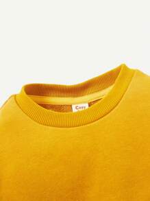Baby Boy Letter Graphic Sweatshirt and Colorblock Pullover