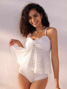 Women's Vest Strap Bikini Top - White - View 1