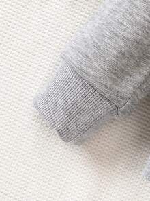 Infant Boys' Letter Printed Sweatshirt - Grey - View 5