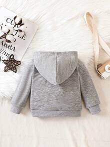 Infant Boys' Letter Printed Sweatshirt - Grey - View 2