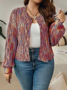 Calvaya 大尺碼針織外套 - 彩色 - 查看 6