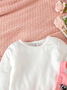 2入組幼兒女童休閒卡通刺繡粉色連衣裙套裝 - 彩色 - 查看 4