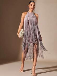 SHEIN BAE Robe Pour Femmes - Rose bonbon - Voir 4