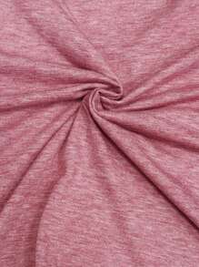 SHEIN EZwear Women's Slogan Printed T-shirt - Pink - View 3