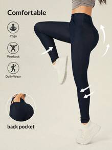 VARSITIE Sports Yoga Basic Magic™  Denim With LEGGING - Medium Wash - View 1