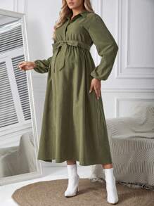 SHEIN Umstandskleider - Armeegrün - Übersicht 3