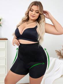 Plus Size Map Print Shapewear Bottom