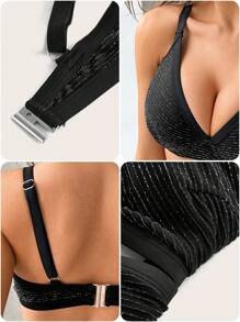 Swim DD+ Top bikini unicolor - Negro - Ver 6