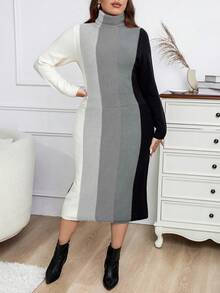 Calvaya 大碼毛衣 - 灰色 - 查看 3