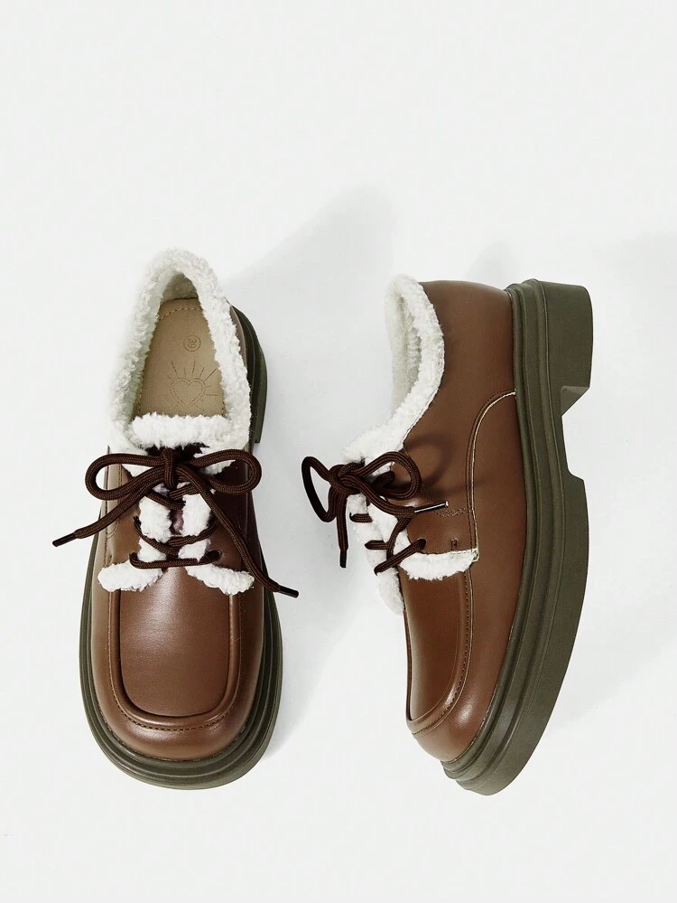Women's Stylish Comfortable Warmth Buckle Strap Loafers