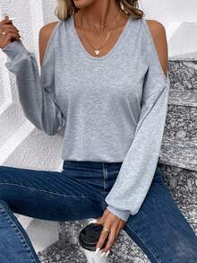 SHEIN Essnce 連帽衫 - 灰色 - 查看 4