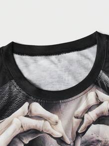 Manfinity LEGND Nam Sọ Dập nổi Ngắn tay Áo thun - Nhiều màu - Xem 3