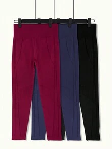 Seamless High-elasticity Athletic Leggings - Multicolor - View 2