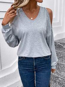 SHEIN Essnce 連帽衫 - 灰色 - 查看 6