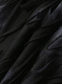 EgrlEra Tie-Dye Distressed Hoodie Y2K Outfit  - Black - View 5